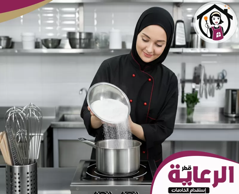 افضل طباخات في قطر 051898847 مؤسسة الرعاية القطرية افضل طباخات في قطر محترفة بترتب المكونات في المطبخ مما تظهر براعتها في إعداد الطعام